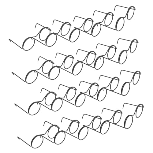 Garneck 20 Stück Puppe Mini-Brille Aus Metall Miniaturaugen Zum Basteln Zubehör Für Puppen Puppenbaby Miniaturbrille Für Puppe Puppen Minibrille Für Puppen Puppenauge Black Garneck 20 Stück Puppe Mini-Brille Aus Metall Miniaturaugen Zum Basteln Zubehör Für Puppen Puppenbaby Miniaturbrille Für Puppe Puppen Minibrille Für Puppen Puppenauge Black von Garneck