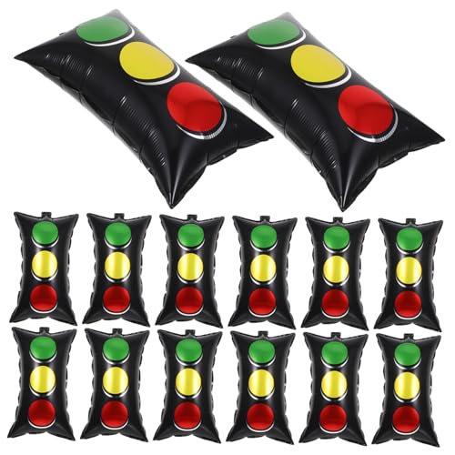 Garneck 20 Stück Teiliges Verkehrssignal Folienballon Rot Gelb Grün Fahrzeug-motiv Partydekoration für Kindergeburtstag Baustellen Rennwagen-themen für Verkehrssicherheits Fahrzeugparty Garneck 20 Stück Teiliges Verkehrssignal Folienballon Rot Gelb Grün Fahrzeug-motiv Partydekoration für Kindergeburtstag Baustellen Rennwagen-themen für Verkehrssicherheits Fahrzeugparty von Garneck
