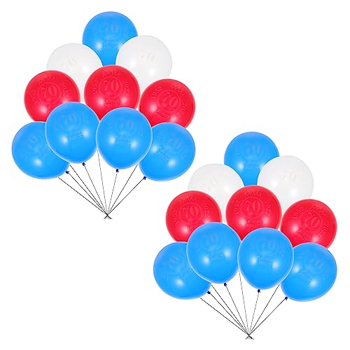 Garneck 200 Stk Britische Jubiläumsballons latex luftballons latex ballons Union-Jack-Ballons Szenenlayout-Sprechblasen Ornament hochzeitsdeko 2022 Platin-Jubiläumsballon Partyzubehör von Garneck