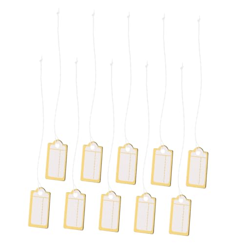 Garneck 200 Stück Kleine Preisschilder mit Schnur Schmuck und Kleidungsetiketten Leichte Hängeetiketten zum Beschriften Widerstandsfähige Preisanhänger für Laden und Lagerverwaltung Garneck 200 Stück Kleine Preisschilder mit Schnur Schmuck und Kleidungsetiketten Leichte Hängeetiketten zum Beschriften Widerstandsfähige Preisanhänger für Laden und Lagerverwaltung von Garneck