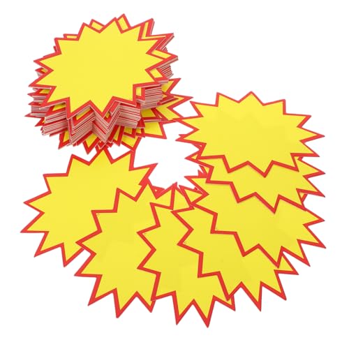 Garneck 200 Stück Tag Löschen Stichworte Schild Etiketten Einzelhandelspreiszeichen Papier von Garneck