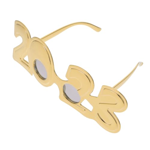 Garneck 2023 lustige Brille sonnenbrille Silvesterbrille Party -Fotokabine Requisiten Silvester-Party-Brille Geburtstagsbrille Spielbrille Kostüm Brille PC-Rahmen aus Kunststoff Golden Garneck 2023 lustige Brille sonnenbrille Silvesterbrille Party -Fotokabine Requisiten Silvester-Party-Brille Geburtstagsbrille Spielbrille Kostüm Brille PC-Rahmen aus Kunststoff Golden von Garneck
