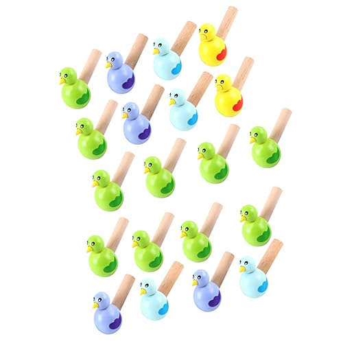 Garneck 20Stücke Holz Pfeife Cartoon Vogel Pfeifen für Interaktive Musikinstrumente Partys und Kreative Spielstunden von Garneck