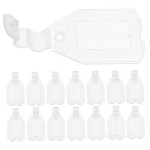 Garneck 20Stücke Preisschildhalter Aus Halbtransparent Einfach Zu Installieren Für Supermarkt Preisschilder Regalbeschriftung Etikettenanzeigen von Garneck