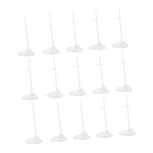 Garneck 20Stücke Puppenständer für Höhenverstellbare Transparente Halterungen für Puppenanzeige und Schutz Stabil und Platzsparend für Puppenzimmer von Garneck