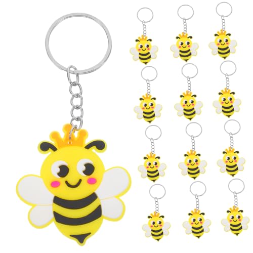 Garneck 24 Stück Bienen Schlüsselanhänger Bienen Ornament Süße Schlüsselanhänger Kindergeburtstagsparty Bienen Charm Schlüsselanhänger Bienen Anhänger Babyparty von Garneck