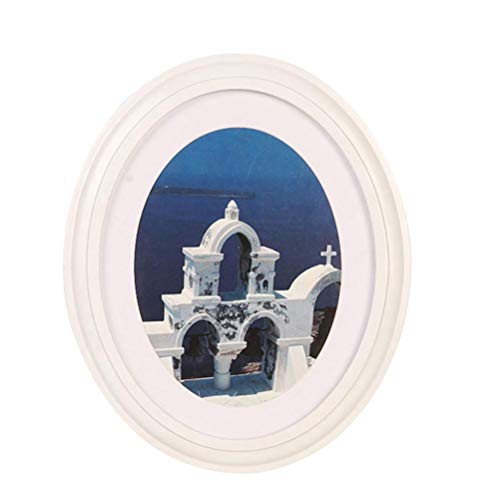 Garneck 25,4 cm Bilderrahmen – klassischer ovaler Holz-Bilderrahmen Wandbehang Dekoration für Wohnzimmer Schlafzimmer – Senden Sie nahtlose Nägel und S-Nagel (schwarz) von Garneck