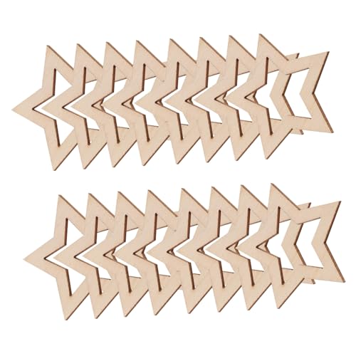 Garneck 25 Stück Teiliges Hohle Holzsterne Naturbelassene Blanko-holzscheiben zum Bemalen für DIY Weihnachtsdeko Hochzeit Basteln Kreative Sternformen aus Holz Garneck 25 Stück Teiliges Hohle Holzsterne Naturbelassene Blanko-holzscheiben zum Bemalen für DIY Weihnachtsdeko Hochzeit Basteln Kreative Sternformen aus Holz von Garneck