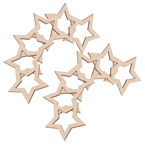 Garneck 25 Stück Teiliges Hohle Holzsterne Unvollendete Holzscheiben für Bastelverzierungen DIY Bemalbare Holzsterne für Weihnachtsbaum Partydekoration und Kreative Holzkunstprojekte Garneck 25 Stück Teiliges Hohle Holzsterne Unvollendete Holzscheiben für Bastelverzierungen DIY Bemalbare Holzsterne für Weihnachtsbaum Partydekoration und Kreative Holzkunstprojekte von Garneck