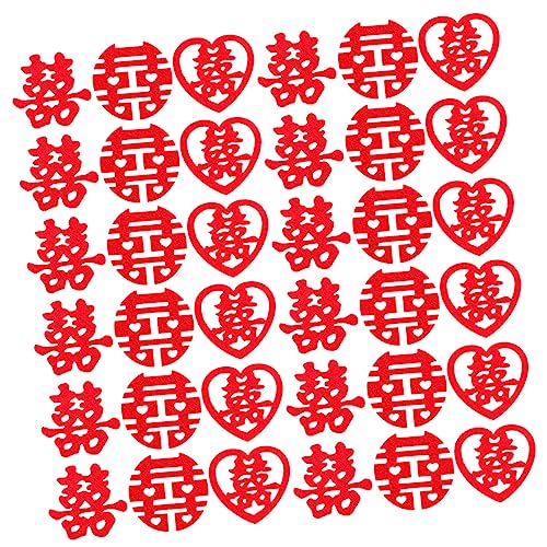 Garneck 270 Stück Mini Happy Wort Hochzeitskonfetti Dekorationen Chinesische Dekorationen Chinesische Hochzeit Xi Konfetti Hochzeitsdekorationen Hochzeitstischkonfetti Chinesische von Garneck