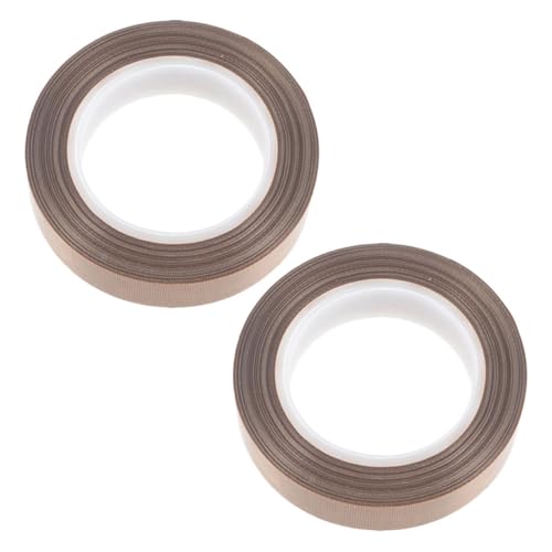 Garneck 2Rollen Vakuumierband für Lebensmittel Hitzebeständiges Isolierband aus Ptfe Langlebiges Klebeband für Impulsversiegelung Korrosionsbeständig für Schutz von Garneck