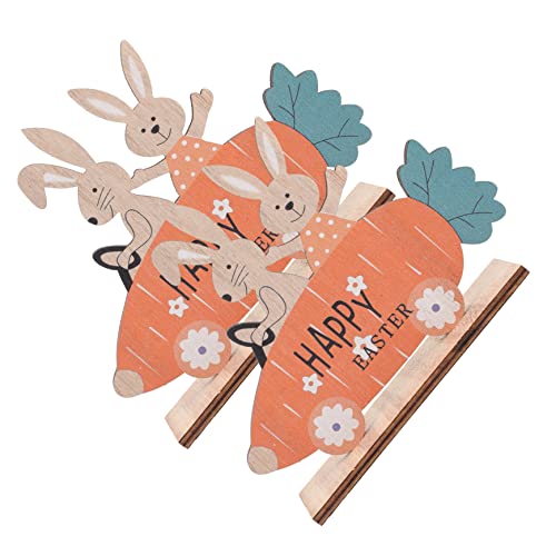 Garneck Niedliches Osterhasen-autoschild Aus Holz Dekorative Tischdekoration Für Die Osterfeier 2 Stück Garneck Niedliches Osterhasen-autoschild Aus Holz Dekorative Tischdekoration Für Die Osterfeier 2 Stück von Garneck