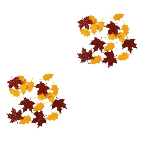 Garneck 2St Thanksgiving-Konfetti hochzeitsdeko komfetti party supplies glitzerkonfetti Herbstlaub Masse Ernte Dekor Party Konfetti Blatt Konfetti nicht gewebt schmücken Verstreut von Garneck