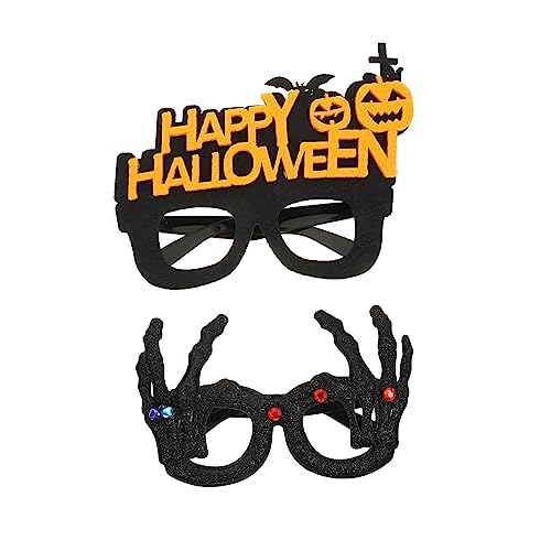 Garneck 2Stücke Lustige Partybrille Für Halloween Teiliges Mit Kürbis Und Design Foto Requisiten Für Unvergessliche Feiern Und Kreative Dekorationen von Garneck