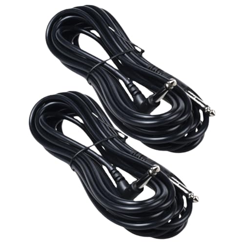 Garneck 2Stücke Stereo Audiokabel für Gitarre Professionelles Audio Verbindungskabel für Musikliebhaber und Bühnenperformances von Garneck