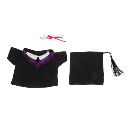Garneck 2er Set Graduierungsanzug Arzteset Set Plüschbabypuppe Senior Plüsch-abschlussoutfit Kleidung Party Kappe Dein Kleid Für Puppe Abschlusskleid Mini Abschlusshutkostüm Klein Schwarz Garneck 2er Set Graduierungsanzug Arzteset Set Plüschbabypuppe Senior Plüsch-abschlussoutfit Kleidung Party Kappe Dein Kleid Für Puppe Abschlusskleid Mini Abschlusshutkostüm Klein Schwarz von Garneck