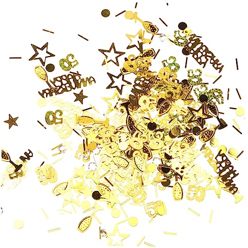 Garneck Konfetti-papier „happy Anniversary“ Zum 50. Jahrestag Dekorationen Mit Glitzer-pailletten Für Die Dekoration Von Hochzeitskarten Garneck Konfetti-papier „happy Anniversary“ Zum 50. Jahrestag Dekorationen Mit Glitzer-pailletten Für Die Dekoration Von Hochzeitskarten von Garneck