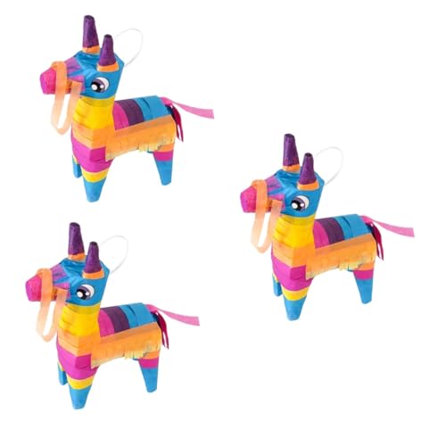 Garneck 3 Stk Piñata spaß the pleasure Halloween-Dekorationen im Freien Taco-Tortillas ausgestopftes Kaninchen Minispielzeug für Kinder Pinata-Spielzeug aus Papier Geburtstag Spielzeug Tas von Garneck