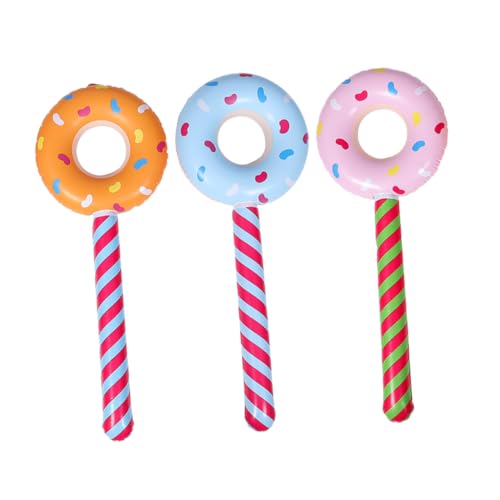 Garneck 3 Stück Aufblasbare Donut-lutscher Aus Pvc Für Kindergeburtstagsparty-dekorationen, Süßigkeiten-motto-partyzubehör, Aufblasbare Donut-lutscher Garneck 3 Stück Aufblasbare Donut-lutscher Aus Pvc Für Kindergeburtstagsparty-dekorationen, Süßigkeiten-motto-partyzubehör, Aufblasbare Donut-lutscher von Garneck