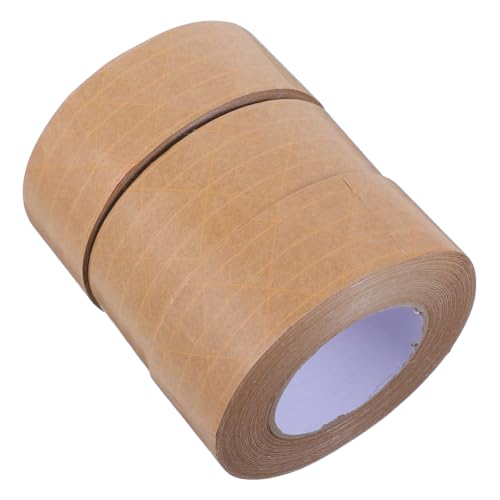 Garneck 3 Stück Geripptes Kraftpapierband wasseraktiviertes Bastelband Klebeband zum Versenden von Paketen Papierversandband braunes Packband braunes Kraftband Khaki Garneck 3 Stück Geripptes Kraftpapierband wasseraktiviertes Bastelband Klebeband zum Versenden von Paketen Papierversandband braunes Packband braunes Kraftband Khaki von Garneck