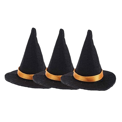 Garneck 3 Stück Mini Hexenhüte Weinflaschen deko Halloween Party Tischdekoration DIY Bastelzubehör Schwarz Garneck 3 Stück Mini Hexenhüte Weinflaschen deko Halloween Party Tischdekoration DIY Bastelzubehör Schwarz von Garneck