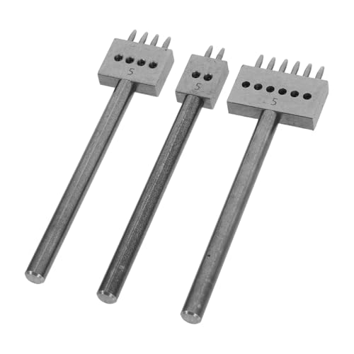 Garneck 3 Stück Teiliges Lochstanzen-set Abstand Prong Lederlochstanzer aus Präzise Runde Vielseitig für Leder Gürtel Handwerk Komfortabler Griff Langlebig und Anwenderfreundlich Garneck 3 Stück Teiliges Lochstanzen-set Abstand Prong Lederlochstanzer aus Präzise Runde Vielseitig für Leder Gürtel Handwerk Komfortabler Griff Langlebig und Anwenderfreundlich von Garneck