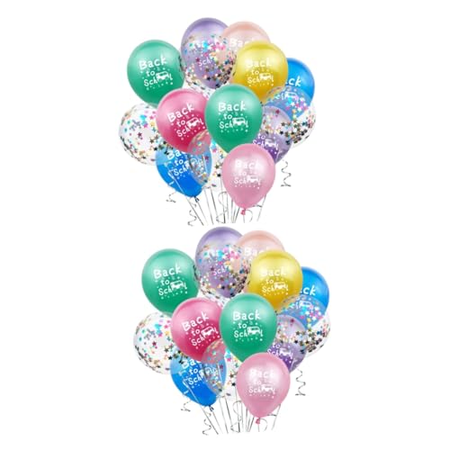 Garneck 30 Stk zum Schulballon Luftballons latex ballons party sachen der ballon partydekoration Student Partyballon Farbballons Latexballons Ballon-Dekor Ballon drucken schmücken von Garneck