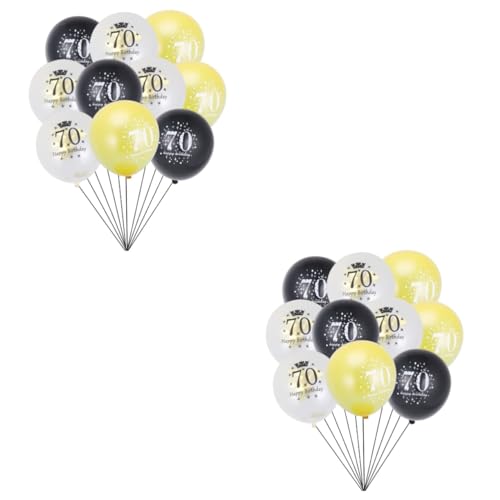 Garneck 30 Stk Partyzubehör 18 jährige geburtstagsdekorationen Geburtstagsballons für 18-jährige 70 Ballongas luftballons Zahlenballons Ballon für die Party Partyballons Emulsion Konfetti von Garneck