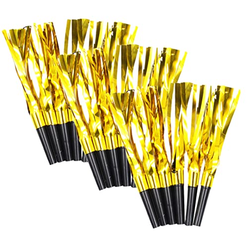 Garneck 30 Stück Teiliges Party Pfeifen mit Goldfarbenem Tassel Leichte und Langlebige Tröten aus Sicherem und Wiederverwendbare Lärmmacher für Kindergeburtstag und Festlichkeiten von Garneck