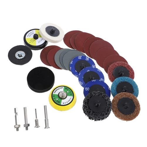 Garneck 300 Stück Anti-verstopfungs-rhombus-schleifscheibe Schleifscheiben-pad-kit Holzbearbeitung Anhang Schleifer-trägerscheiben Schleifpapier Bohraufsatz Schleifaufsatz Für Bohrer Nylon von Garneck