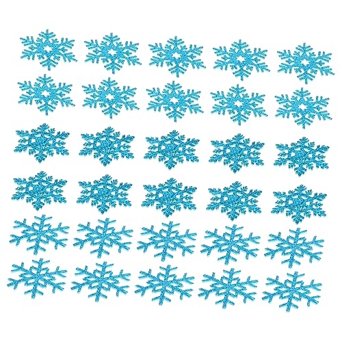 Garneck 30stücke Teiliges Schneeflocken Patches Zum Aufnähen Handgemachte Dekoration Für Kleidung Und Accessoires Sicher Und Langlebig Material Für Kreative Designs von Garneck