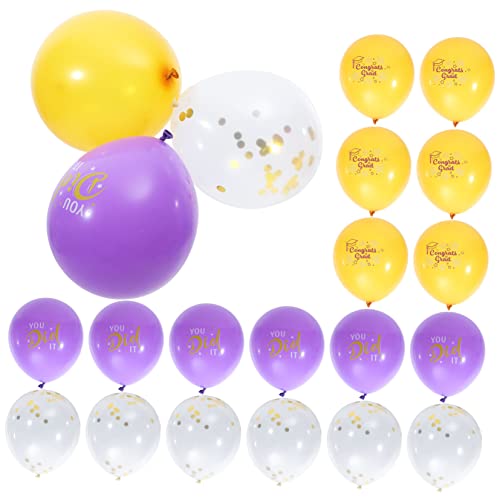 Garneck 36 Stück Abschluss Ballon Pastell Party Helium Abschlussdekorationen fotografie zubehör Latexballons Festliche Luftballons Glückwunschballons zum Abschluss Ballonzubehör Emulsion von Garneck