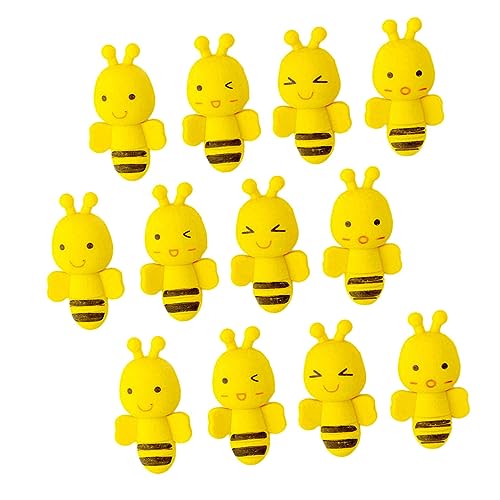 Garneck 36Stücke Bienenförmige Radiergummis Für Lustige Schreibwaren Mit Einzigartigem Bienendesign Für Schule Basteln Und Für Kleine Künstler von Garneck