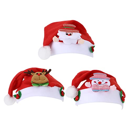 Garneck 3St Weihnachtsroter Hut Partyhüte für Erwachsene Weihnachtsdekoration weihnachtsmütze weihnachtsmützen Weihnachts-Party-Hut Kinderkostüm Requisite Gezogenes Tuch Garneck 3St Weihnachtsroter Hut Partyhüte für Erwachsene Weihnachtsdekoration weihnachtsmütze weihnachtsmützen Weihnachts-Party-Hut Kinderkostüm Requisite Gezogenes Tuch von Garneck