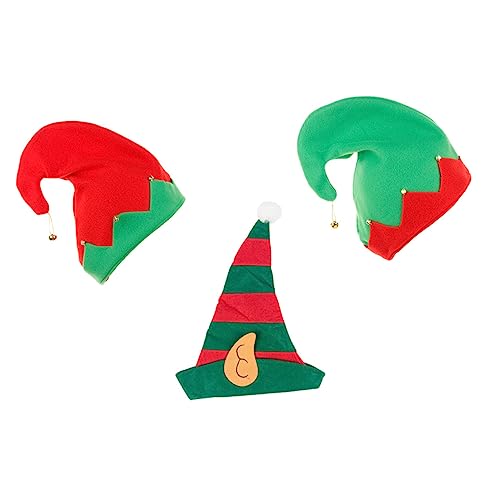 Garneck 3st Weihnachtselfenmütze Nikolausmütze Lustige Partyhüte Festival-clown-hut Clownhut Weihnachts- -mütze Verrückte Weihnachtsmützen Weihnachtsmütze Aus Filz Süße Elfenmütze Vlies Garneck 3st Weihnachtselfenmütze Nikolausmütze Lustige Partyhüte Festival-clown-hut Clownhut Weihnachts- -mütze Verrückte Weihnachtsmützen Weihnachtsmütze Aus Filz Süße Elfenmütze Vlies von Garneck