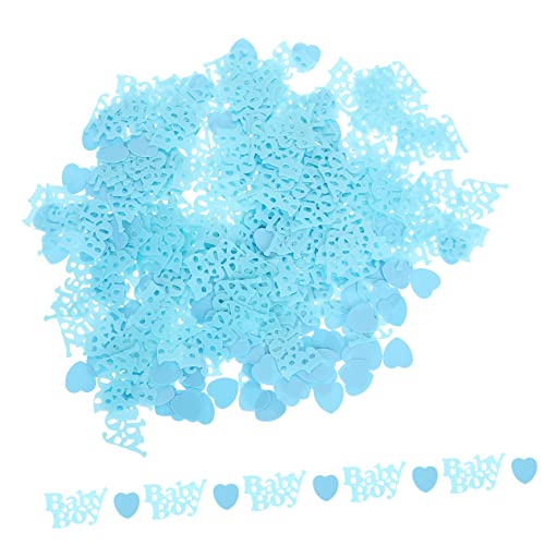 Garneck 4 Sätze Konfetti confetti jahrestag der weihnachtsh partydeko einschulung weihnachtsek Festival Sträusel Geburtstag Oh -Dusche-Ornament Babyparty-Party-Tischstreuung Harz Blue von Garneck