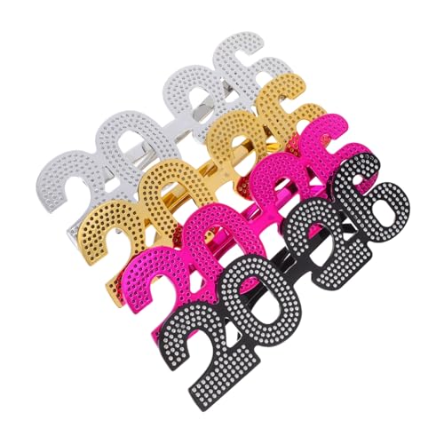 Garneck 4 Stück „frohes Neues Jahr“-brillen 2026, Neujahrsparty-brillen Für Feiern, Abschlussfeiern, Fotoautomaten-requisiten Und Partygeschenke Garneck 4 Stück „frohes Neues Jahr“-brillen 2026, Neujahrsparty-brillen Für Feiern, Abschlussfeiern, Fotoautomaten-requisiten Und Partygeschenke von Garneck