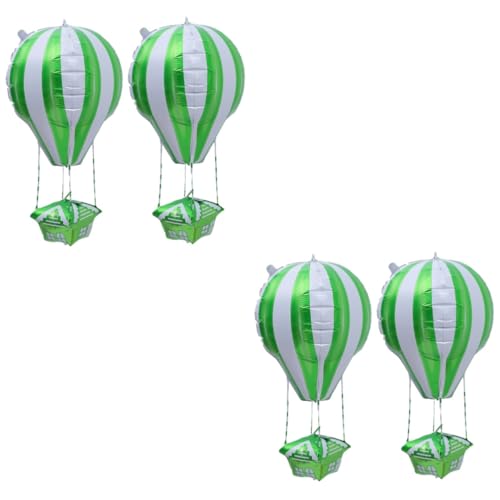 Garneck 4 Stück Ballon Dekorationen für Hochzeitszeremonien Heißfolienverzierungen jahrestag kinder mitgebsel kindergeburtstag Grün Weihnachtsdekorationen Ornament Weihnachten schmücken 4d von Garneck