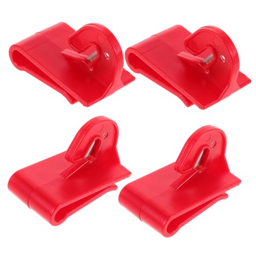 Garneck 4 Stück Ballonschneider Werkzeug Ballonstürmer Ballonversorgungsballoon Cutter Tool Ballon -knall -gadget Bandschneider Ballon -poping -accessoire Partyzubehör Plastik Rot von Garneck