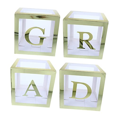 Garneck 4 Stück Boxen Ballonbox Für Die Abschlusssaison Hüllen Für Briefballons Ballonhüllen Aus Gold Fotografie-requisiten Buchstabenballonblöcke Boxen Für Abschlussballons Papier Golden Garneck 4 Stück Boxen Ballonbox Für Die Abschlusssaison Hüllen Für Briefballons Ballonhüllen Aus Gold Fotografie-requisiten Buchstabenballonblöcke Boxen Für Abschlussballons Papier Golden von Garneck