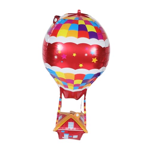 Garneck 4 Stück Heißluftballon Dekoration Heißluftdusche Blaue Heißluftballon Mittelstücke Heißluftballon Aufblasbarer Heißluftballon Heißluftballon Ballons Aus Aluminiumfolie von Garneck