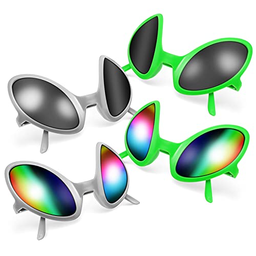 Garneck 4 Stück Lustige Alienbrille – Dekorative Für Cosplay Und Partys - Ideale Foto-Requisiten Für Karneval Und Unvergessliche Feierlichkeiten von Garneck