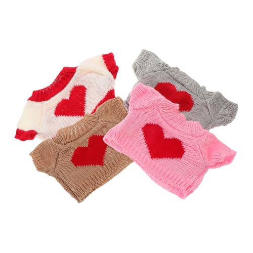Garneck 4 Stück Puppen-Outfits, Bären-puppenkleidung, Dekorative Ausgestopfte Bären-kostüme, Bären-kostüme, Stofftier-Kleidung, Wiederverwendbares Puppenkostüm von Garneck