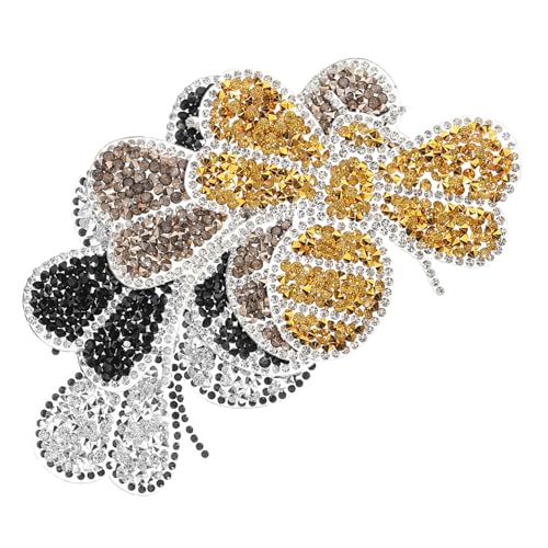 Garneck 4 Stück Teiliges Bienen Strass Aufbügler Glitzer Patches für Kleidung Schuhe Taschen DIY Verzierungen Langlebig Eleganter Look in Gold Schwarz Silber Garneck 4 Stück Teiliges Bienen Strass Aufbügler Glitzer Patches für Kleidung Schuhe Taschen DIY Verzierungen Langlebig Eleganter Look in Gold Schwarz Silber von Garneck