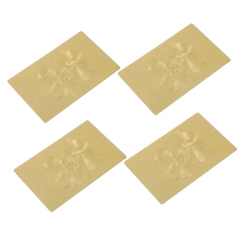 Garneck 4 Stück Teiliges Feng Shui Amulett Tai Sui Schutzkarten aus Kupfer für Wohlstand Glück und Zufriedenheit Traditionelle Chinesische Glücksbringer für Geldbörse und Alltag Garneck 4 Stück Teiliges Feng Shui Amulett Tai Sui Schutzkarten aus Kupfer für Wohlstand Glück und Zufriedenheit Traditionelle Chinesische Glücksbringer für Geldbörse und Alltag von Garneck