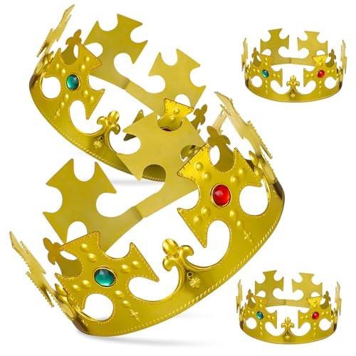 Garneck 4 Stück Teiliges Goldene Dekoration Kunststoff Krone Dress Up Requisiten für Kostüme Geburtstagsfeier Prinzessinnen Party Zubehör Garneck 4 Stück Teiliges Goldene Dekoration Kunststoff Krone Dress Up Requisiten für Kostüme Geburtstagsfeier Prinzessinnen Party Zubehör von Garneck