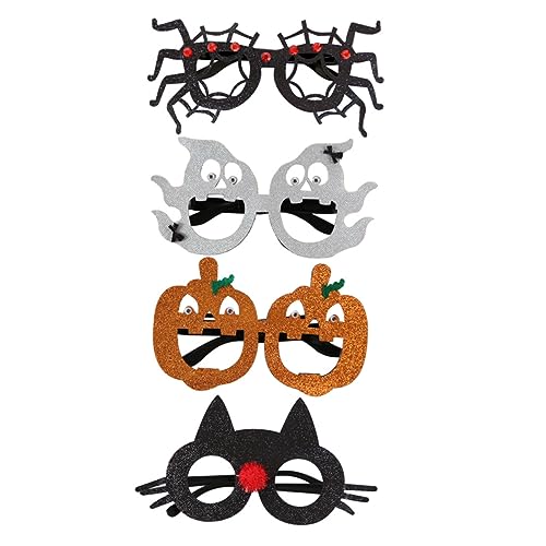 Garneck 4 Stück Teiliges Halloween Dekorationsbrillen aus Sicherem Material Leichte und Komfortable Partybrillen mit Kreativen Halloween Motiven als Lustige Foto Requisiten für Erwachsene Garneck 4 Stück Teiliges Halloween Dekorationsbrillen aus Sicherem Material Leichte und Komfortable Partybrillen mit Kreativen Halloween Motiven als Lustige Foto Requisiten für Erwachsene von Garneck