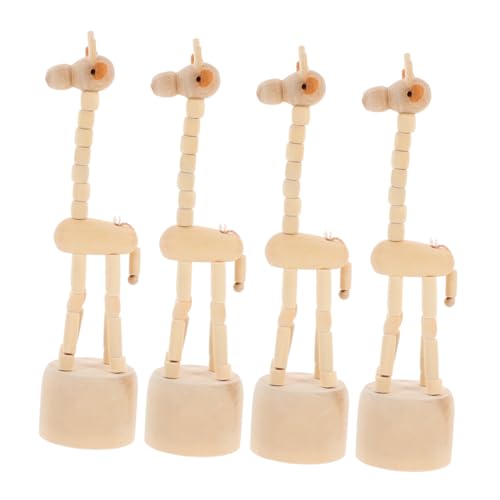 Garneck 4 Stück Teiliges Handgefertigter Holz Giraffen Fingerpuppen Verspielte Holzfigurinen als Dekorative Tierornamente für Wohnzimmer Schlafzimmer und Reisebegleiter Garneck 4 Stück Teiliges Handgefertigter Holz Giraffen Fingerpuppen Verspielte Holzfigurinen als Dekorative Tierornamente für Wohnzimmer Schlafzimmer und Reisebegleiter von Garneck