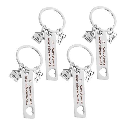 Garneck 4 Stück Teiliges Schlüsselanhänger Charm Schlüsselring für Auto Haus Büro Leicht Tragbar Perfektes zum Einzug und Neue Wohnung Garneck 4 Stück Teiliges Schlüsselanhänger Charm Schlüsselring für Auto Haus Büro Leicht Tragbar Perfektes zum Einzug und Neue Wohnung von Garneck