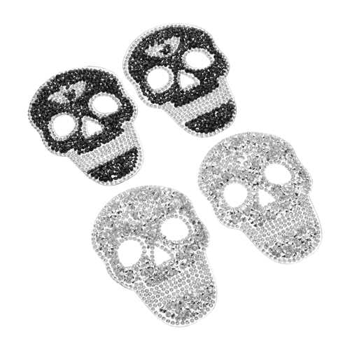 Garneck 4 Stück Teiliges Skull Strass Bügelbild Langlebige Resin Steine Einzigartiges Design zum Aufnähen Jeans Taschen Kleidung Vielseitig für Diy Modeakzente Garneck 4 Stück Teiliges Skull Strass Bügelbild Langlebige Resin Steine Einzigartiges Design zum Aufnähen Jeans Taschen Kleidung Vielseitig für Diy Modeakzente von Garneck
